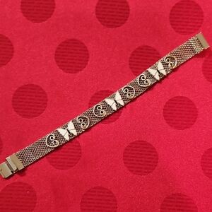 Vintage Mesh Butterfly Bracelet Signed by Paradise
